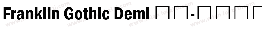 Franklin Gothic Demi 斜体字体转换